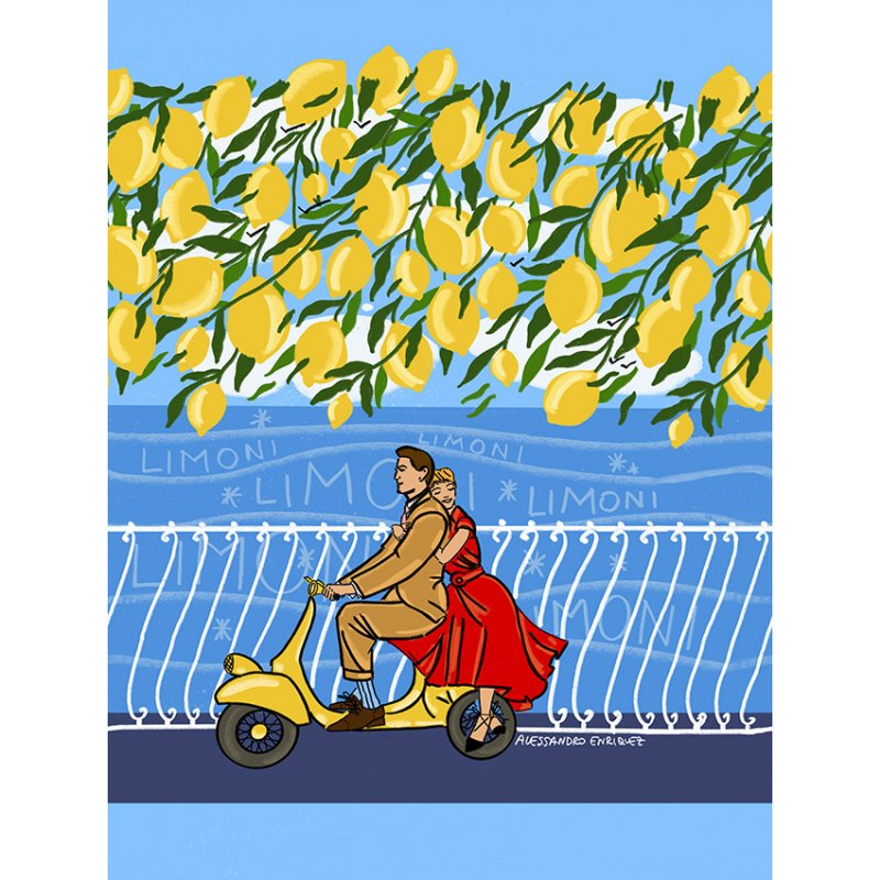 Amalfikusten illustration